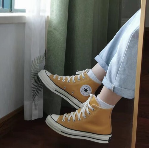 匡威Converse1970S落叶黄高帮低帮帆布鞋男女同款162054c162063c