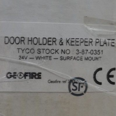 d0or holder&keeper plate tyco stock no:3-87-0351 24v门吸