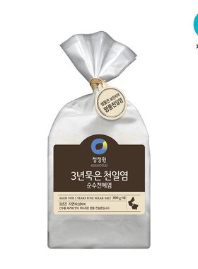 清净园三年天日盐480g食用韩国进口厨房家用提味增鲜调味海盐