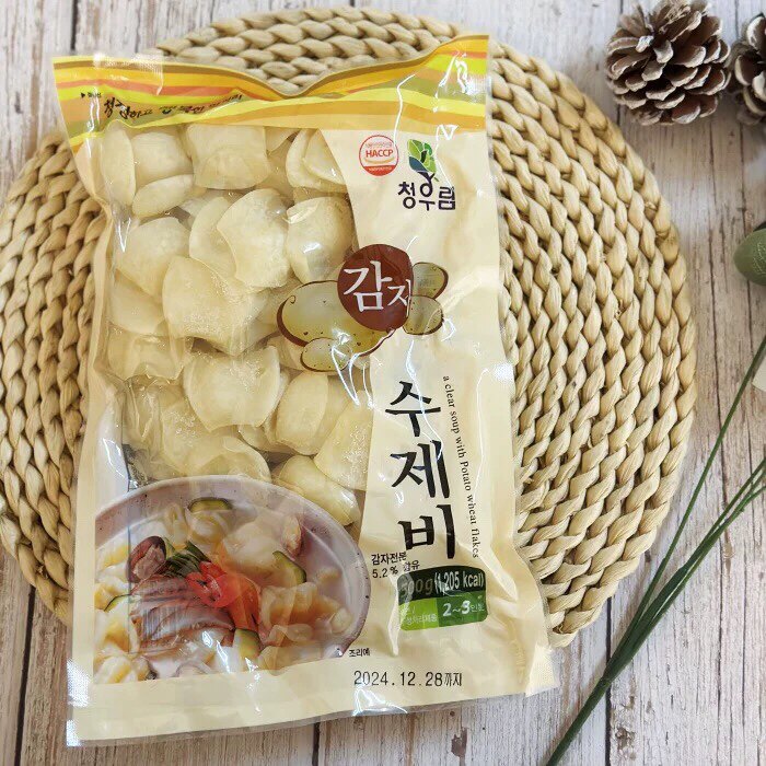 韩国进口青雨林手工土豆面片做汤方便加热即食料理食材500g商用