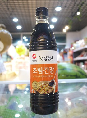 韩国进口清净园自然拌菜酱油 炒菜凉拌火锅烹饪调味寿司酱油840ml