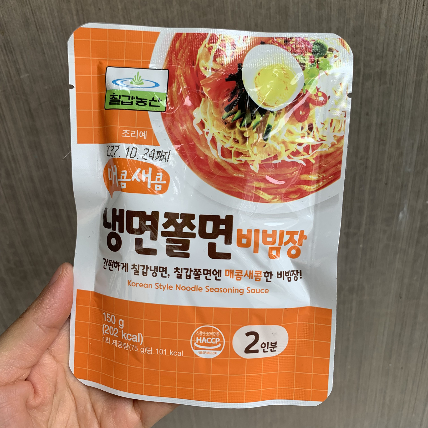 韩国进口海地村拌面酱酸甜味冷面拌面料理酱 150g 2人份图片