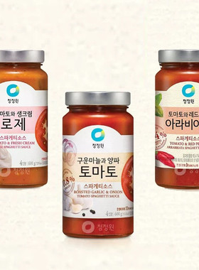 包邮清净园番茄/奶酪意大利面酱600g韩国进口西红柿番茄西餐调味