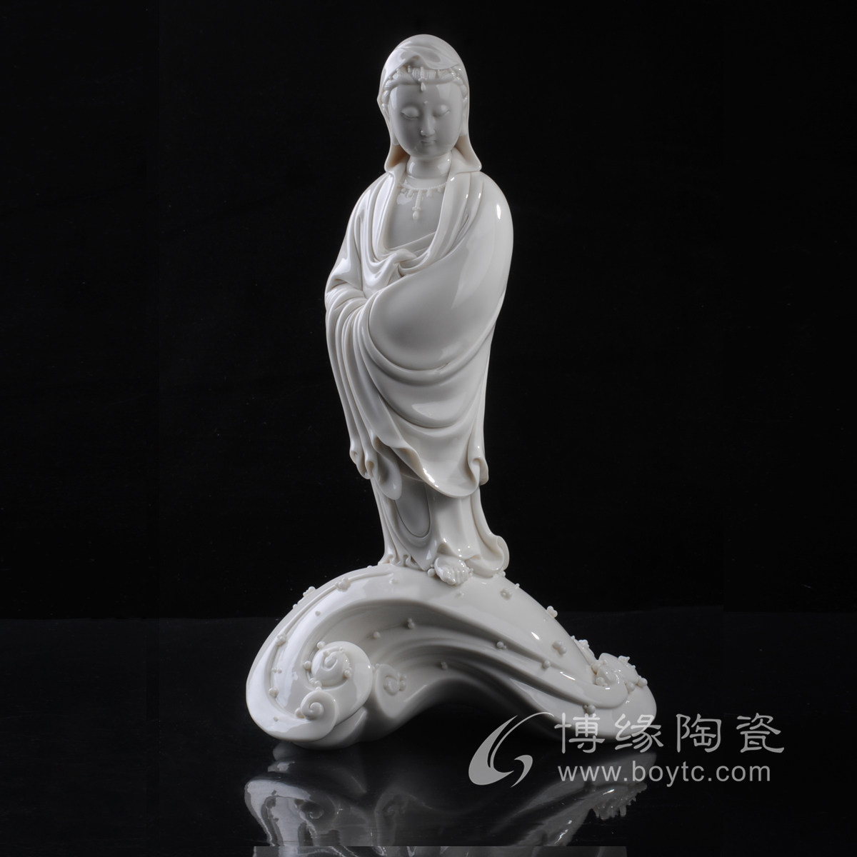 渡海观音陶瓷德化白瓷苏献忠苏珠庄大师禅意空间观音佛像装饰摆设