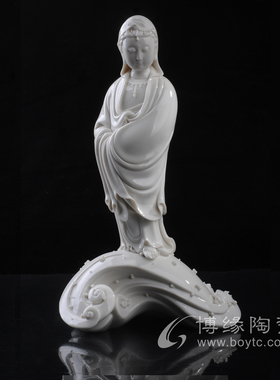 渡海观音陶瓷德化白瓷苏献忠苏珠庄大师禅意空间观音佛像装饰摆设