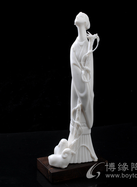 牧羊女德化陶瓷名家柯宏荣陈桂玉创意家居办公收藏装饰工艺品摆件