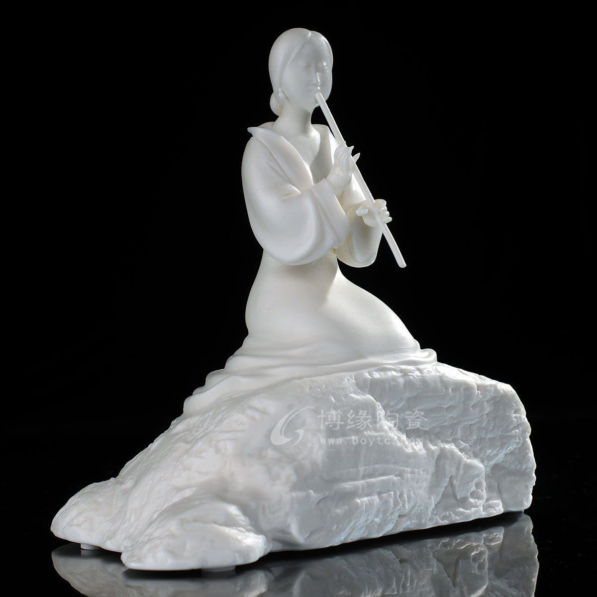 明清古典风仕女人物平湖德化陶瓷