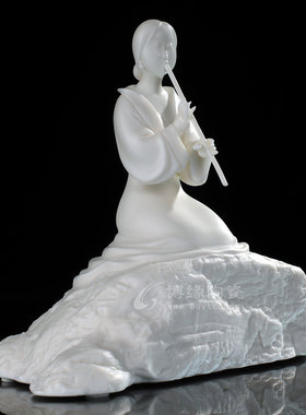 明清古典风仕女人物平湖德化陶瓷