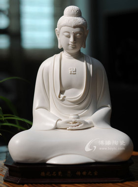 佛堂供奉德化白瓷