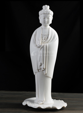 站像观世音菩萨雕塑德化白瓷