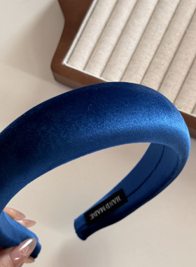 秋冬丝绒发箍宽版复古法式气质头箍颅顶压发发卡日常百搭