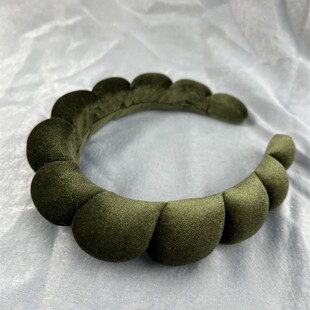 2024新款 高端网红欧美复古丝绒发箍加厚增高颅顶发箍秋冬海绵头箍