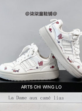 新款儿童卡通运动鞋子2025冬季女童潮流百搭小白鞋男童休闲鞋板鞋