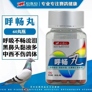 心连心鸽药 呼畅丸 呼吸道信鸽子药品大全呼吸道用品鹦鹉专用清理