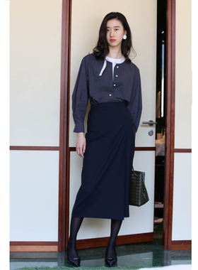 无有无印抗皱棉质格子舒适透气宽松衬衫24148