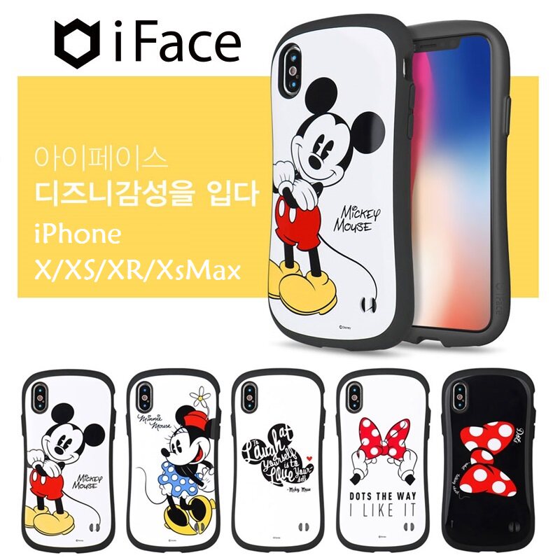 iface日本正品手机壳适用苹果iphoneX XR XsMax硅胶防摔米奇米妮