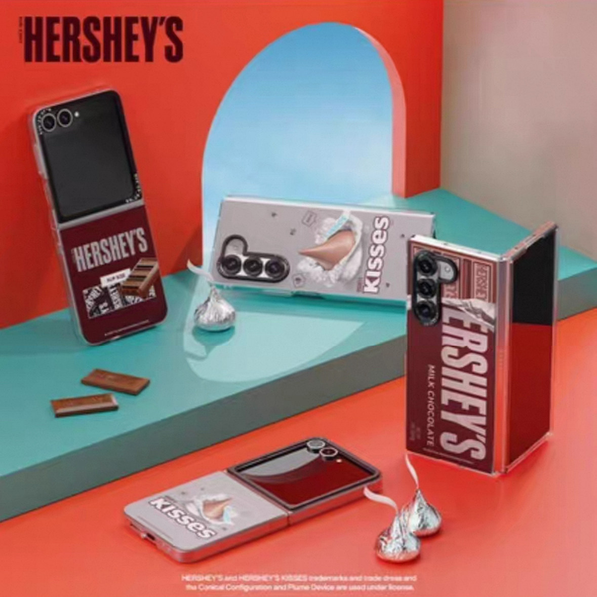 韩国官方正品 适用三星ZFold6 好时巧克力联名款 BLBS防摔手机壳 个性时尚潮流ins卡通可爱 大折叠手机保护套