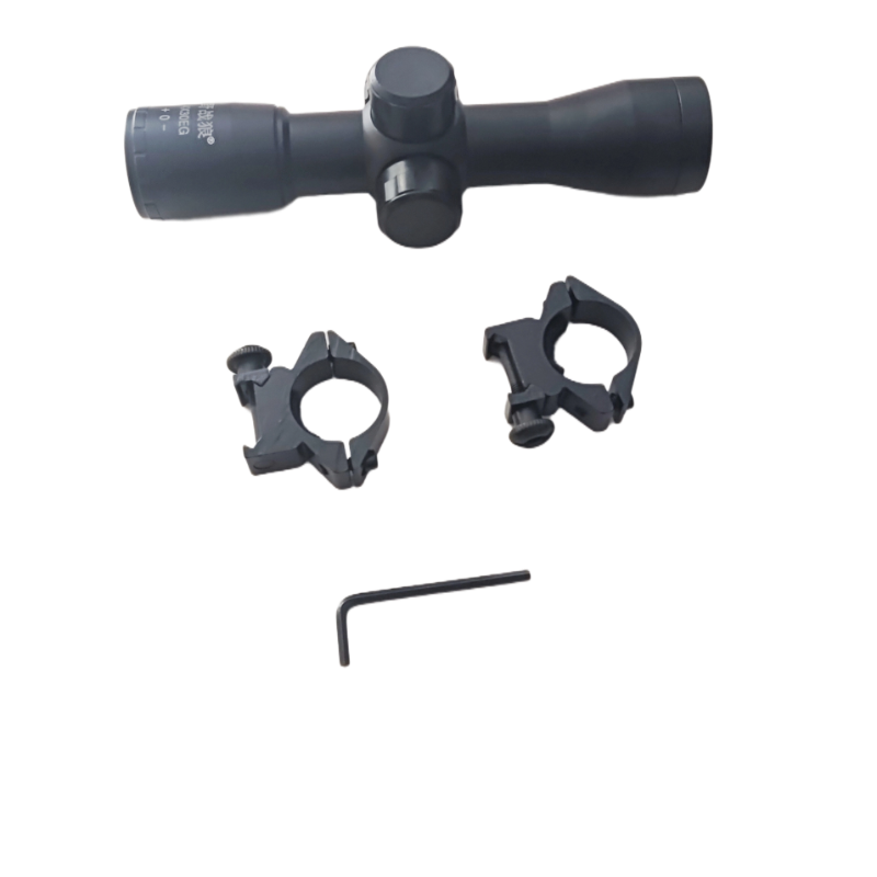 倍镜高清上下左右可调带20mm瞄具固定夹具弓配件高低十字线可调
