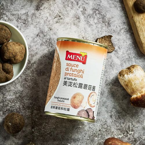 意大利进口美泷MENU黑松露酱400G 黑松露蘑菇酱 意面披萨酱