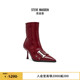 Steve Madden思美登SLINGER尖头红色瘦瘦靴踝靴短靴女靴子