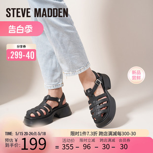 厚底猪笼鞋 GRIP 女镂空罗马凉鞋 新款 Stevemadden思美登夏季