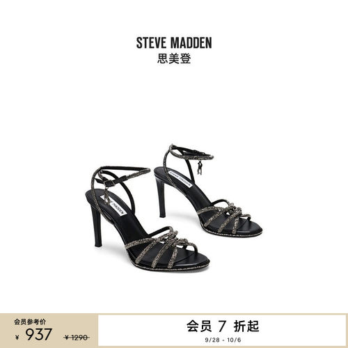 时装凉鞋法式优雅高跟系带