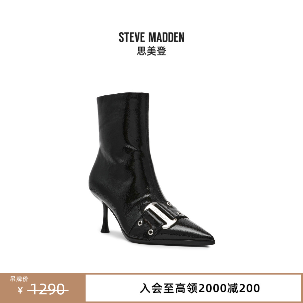 小猫跟潮流搭扣优雅时尚法式风