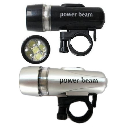 厂家直销高亮度5LED自行车前灯Power beam自行车尾灯自行车灯