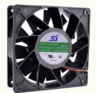 12038 24V 2.40A 大风量变频器散热风扇 SE241238BU 12CM 原装