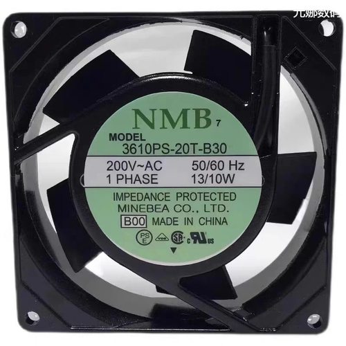 全新NMB-MAT 3610PS-20T-B30 9025 9cm AC200V 轴承散热风扇风机