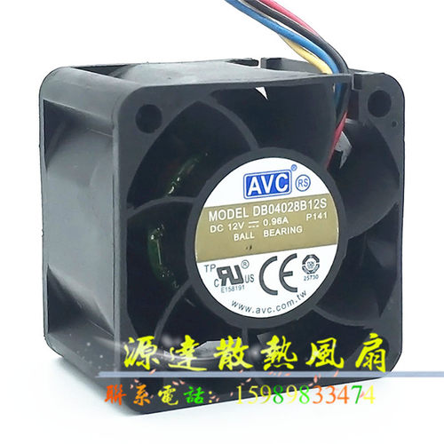 AVC DB04028B12S 4028 12V 0.96A 4CM厘米 4线服务器散热风扇
