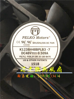 原装PELKOMOTORS K1238H48BPLB3-7 48V 0.509A 12038 变频器风扇