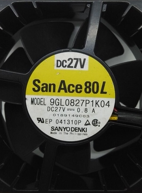 三洋SANYO 9GL0827P1K03/K04 24V0.8A8CM 8038防水铝框变频器风扇