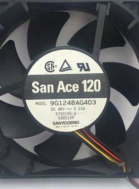 山洋  9G1248AG403 48V 0.23A 12CM 4线 变频器风扇
