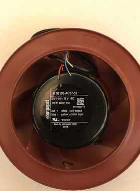 德国ebmpapst风机 R1G190-AC37-52 24V 80W 19CM涡轮离心散热风机