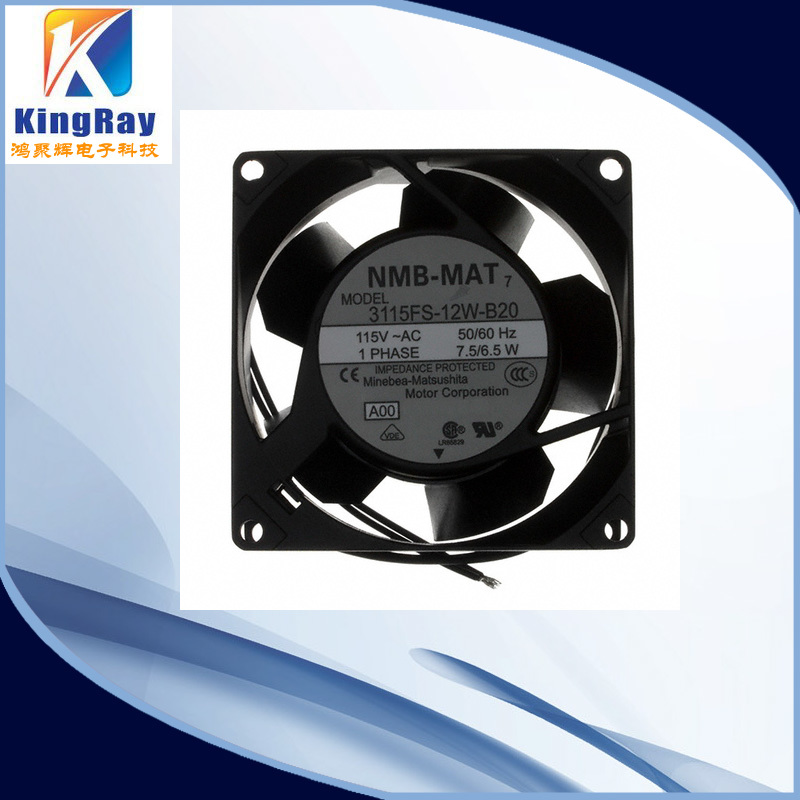 3115FS-12W-B20-A00【NMB】FAN AC AXIAL 115V 8038 2700 RPM