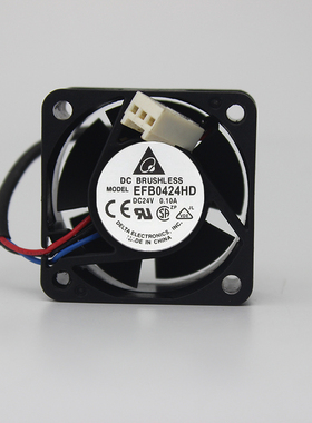 台达EFB0424HD 4020 24V 0.1A 4厘米/4CM 双滚珠变频器风扇