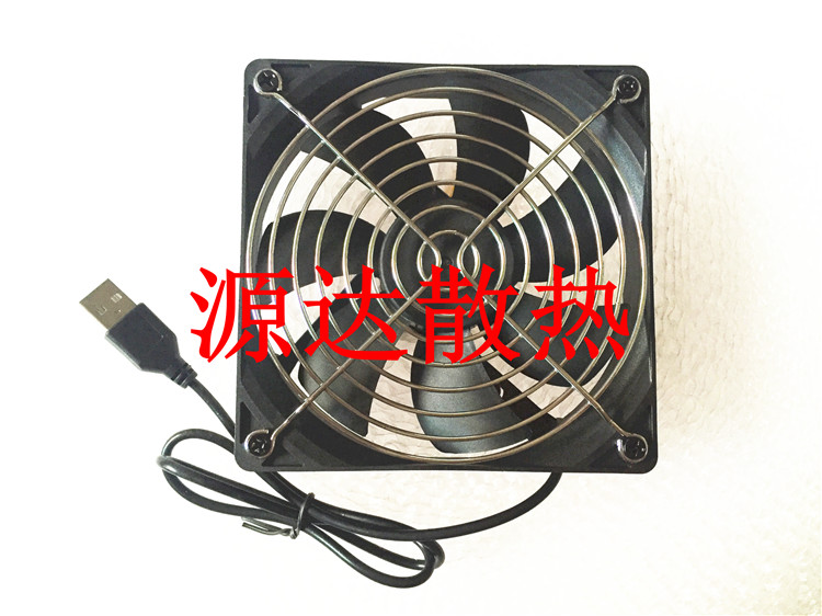 USB路由器 机顶盒风扇 12厘米 12025 12CM 8CM 5V静音散热风扇