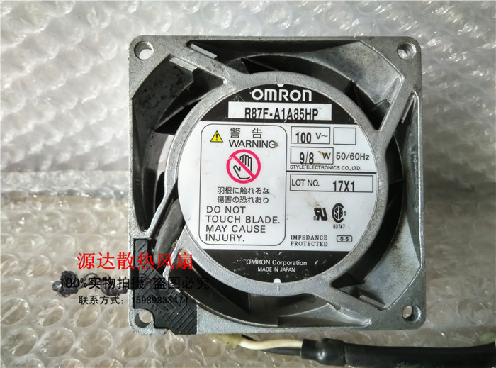 R87F-A1A85HP原装omron 8025散热风扇 100V 9/8W