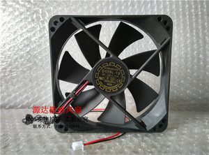 悦伦 12025 12cm 静音电脑机箱电源散热风扇 12V 0.30A D12SL-12