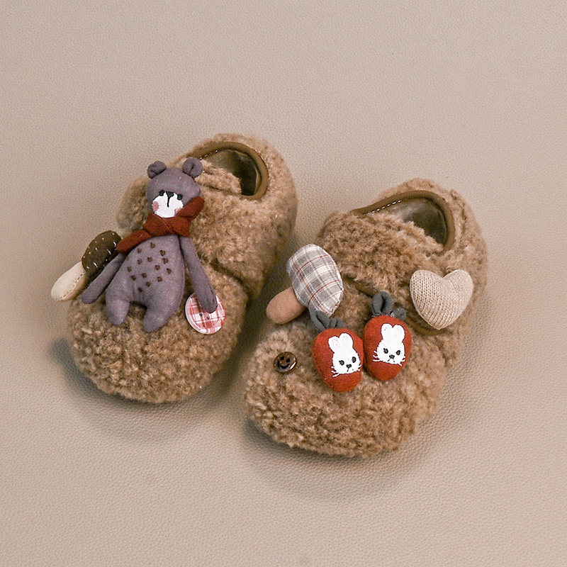 女童毛毛鞋2025新款冬季儿童女孩加绒保暖勃肯鞋女宝软底防滑棉鞋,童鞋/婴儿鞋/亲子鞋,棉鞋,淘宝优惠券,粉丝福利购,淘宝优惠卷