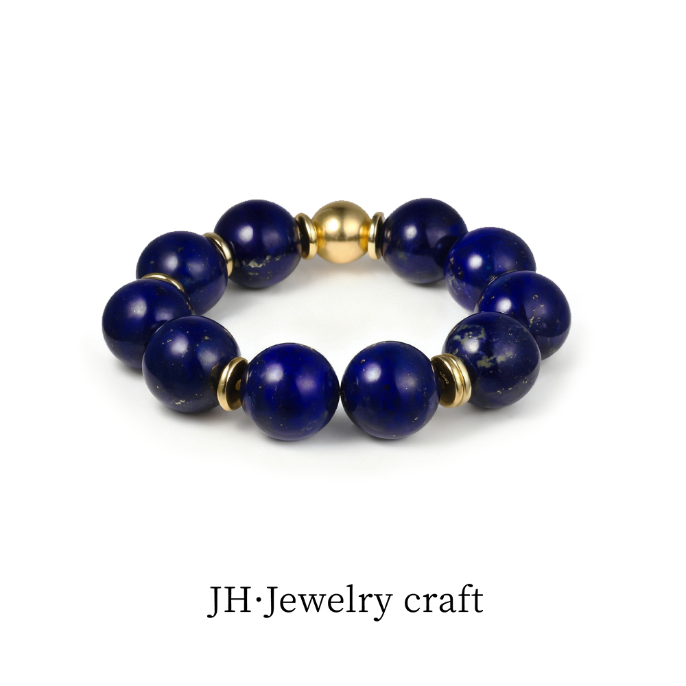 Jonny.“浮光跃金”高端青金石经典百搭手链