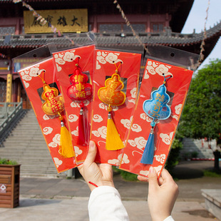 元旦节新款葫芦挂件刺绣香包香囊随身古风香袋车载福袋挂饰平安符