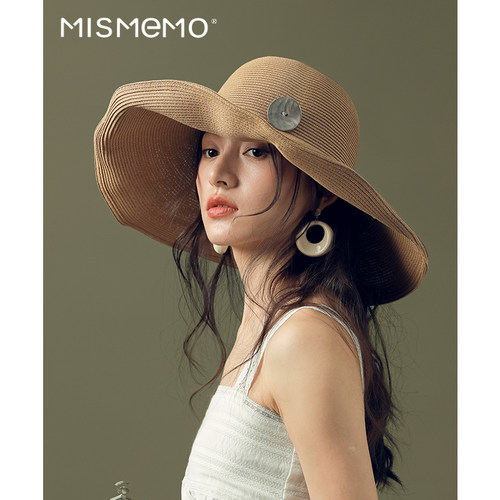 MISMEM度假大檐防晒可折叠草帽女