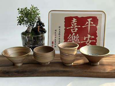 淄博茶具 博山茶盏 手工柴烧主人杯 手拉坯胶胎杯 手工陶瓷琉璃杯