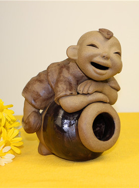 陶泥 陶艺 泥塑 手工陶人 陶土娃娃 爬缸子娃娃 陶艺人物