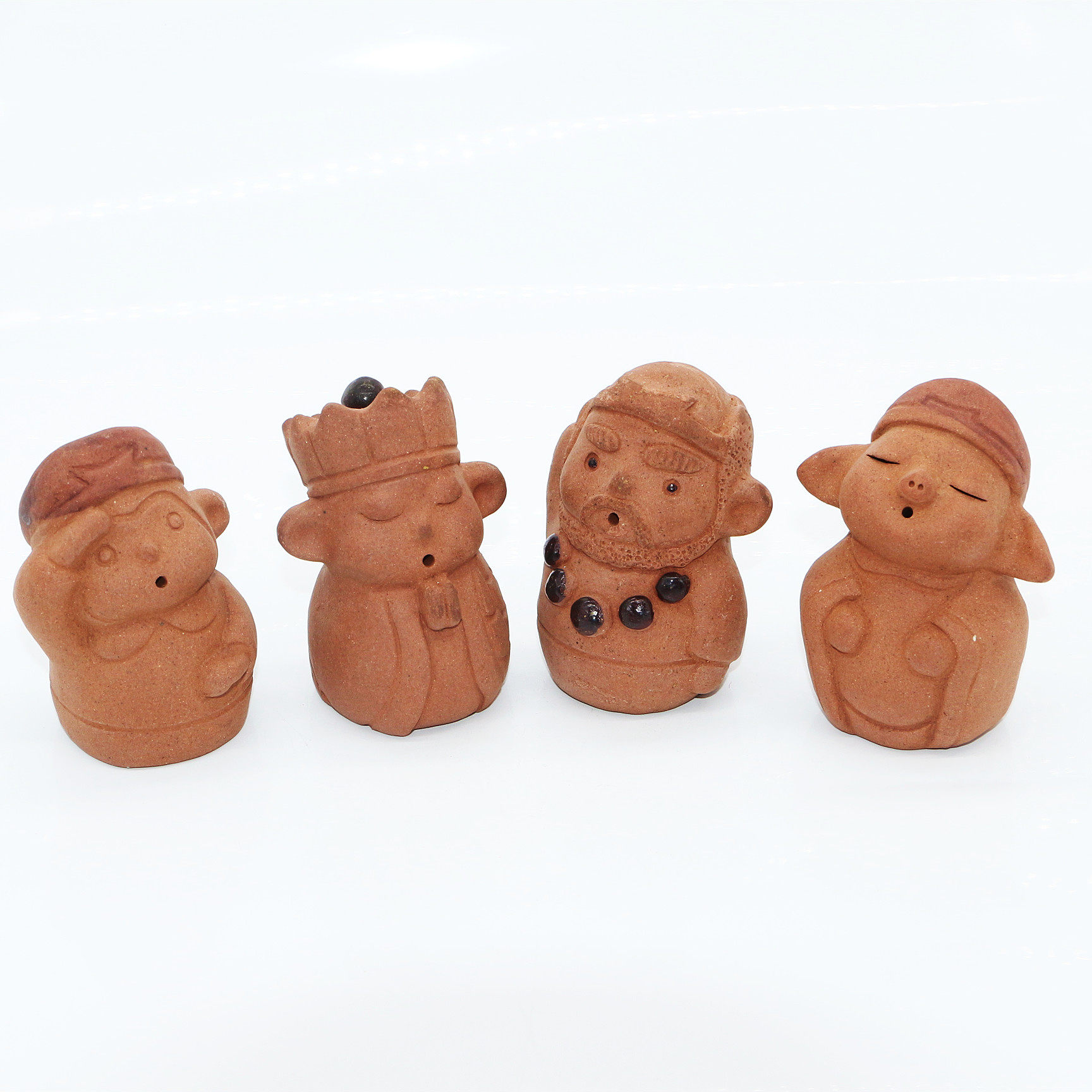 神彩轩泥塑陶土娃娃泥人摆件西游记孙悟空幼儿园泥塑礼物礼品