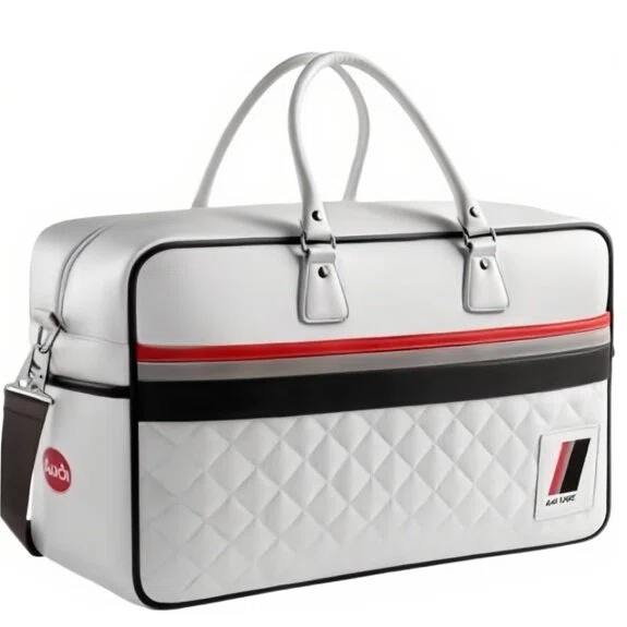 奥迪原厂皮质手提包斜挎大容量旅行背包4S店购车交车礼运动包收纳