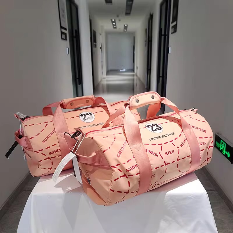 保时捷粉猪配色运动健身包