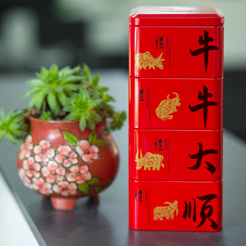 冉师傅牛肉干500g牛牛大顺礼盒铁盒罐装重庆老字号特产零食伴手礼